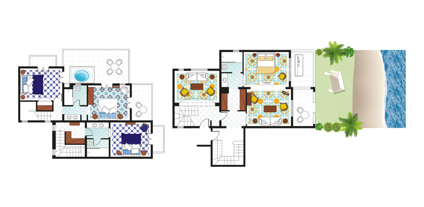 4-Bedroom-Villa-on-the-Beach-with-Outdoor-Hydromassage-Bathtub-Floorplan